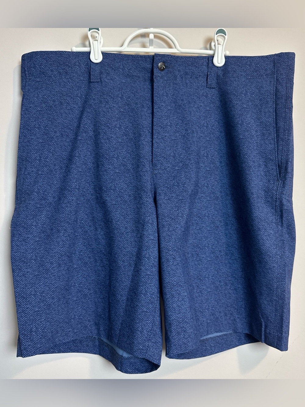 Callaway Performance Stretch Chino Golf Shorts Mens 38 Navy Blue 9" Inseam